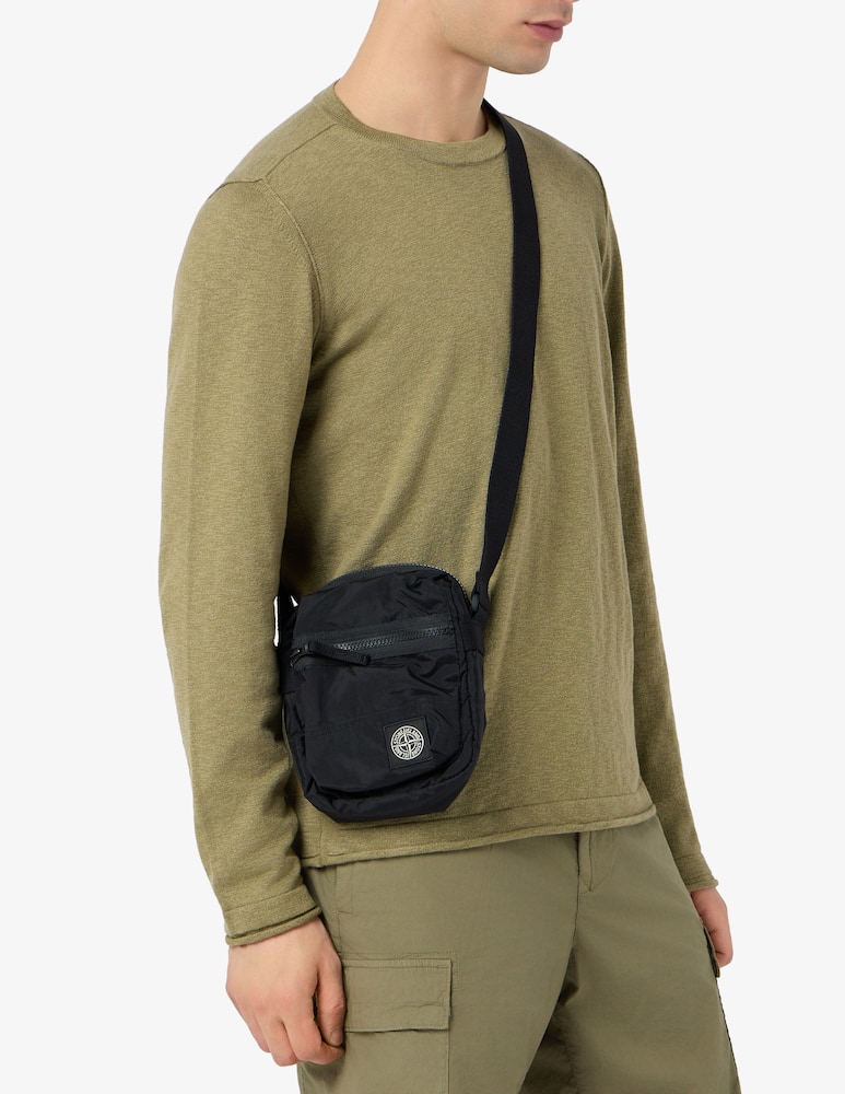rinascente Stone Island Crossbody nylon shoulder bag