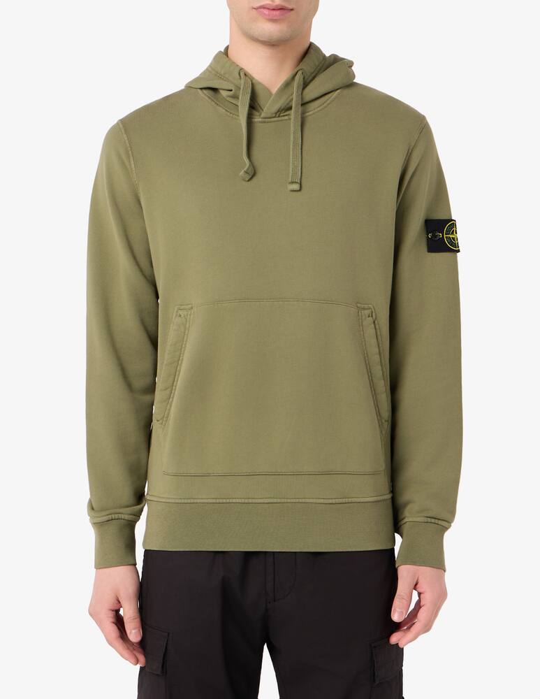 rinascente Stone Island Felpa basic con cappuccio in cotone organico