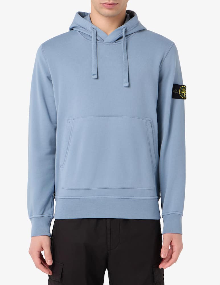 rinascente Stone Island Felpa basic con cappuccio in cotone organico
