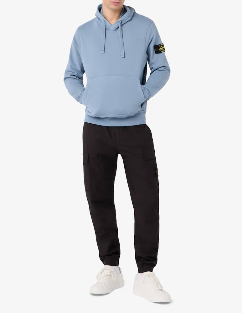 rinascente Stone Island Felpa basic con cappuccio in cotone organico