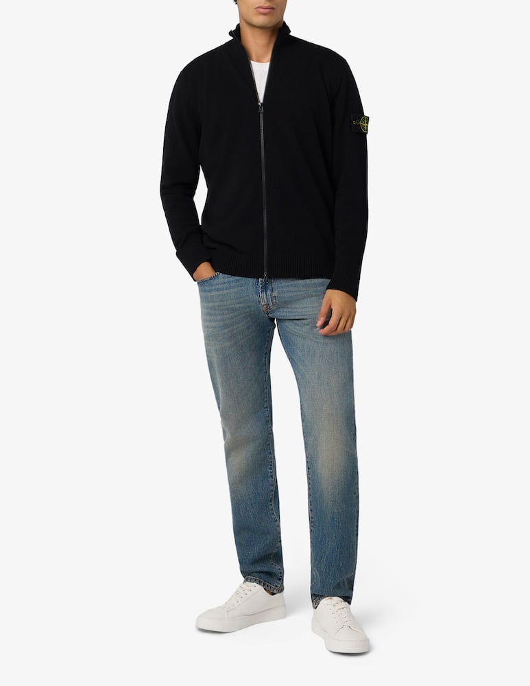 Stone Island Cardigan con zip in lana - immagine 2 Stone Island Cardigan con zip in lana - immagine 2
