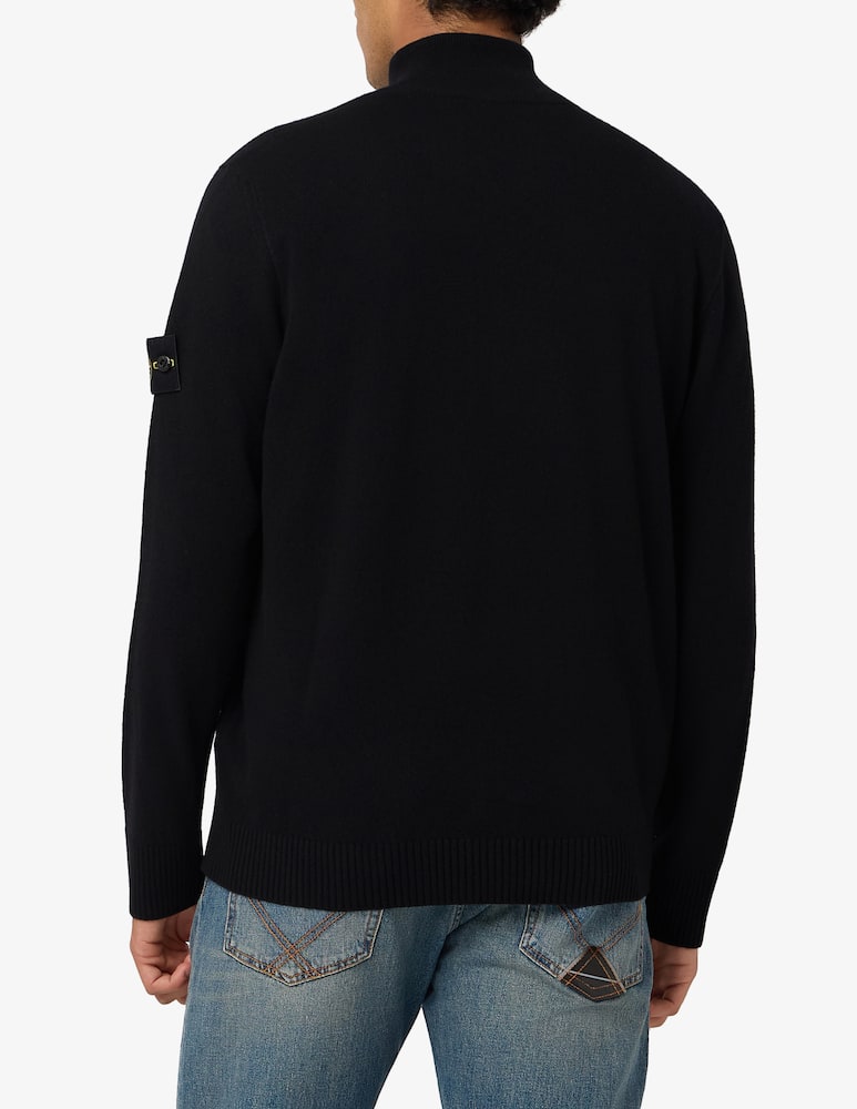 Stone Island Cardigan con zip in lana - immagine 3 Stone Island Cardigan con zip in lana - immagine 3