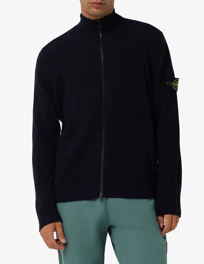 rinascente Stone Island Cardigan in geelong di lana