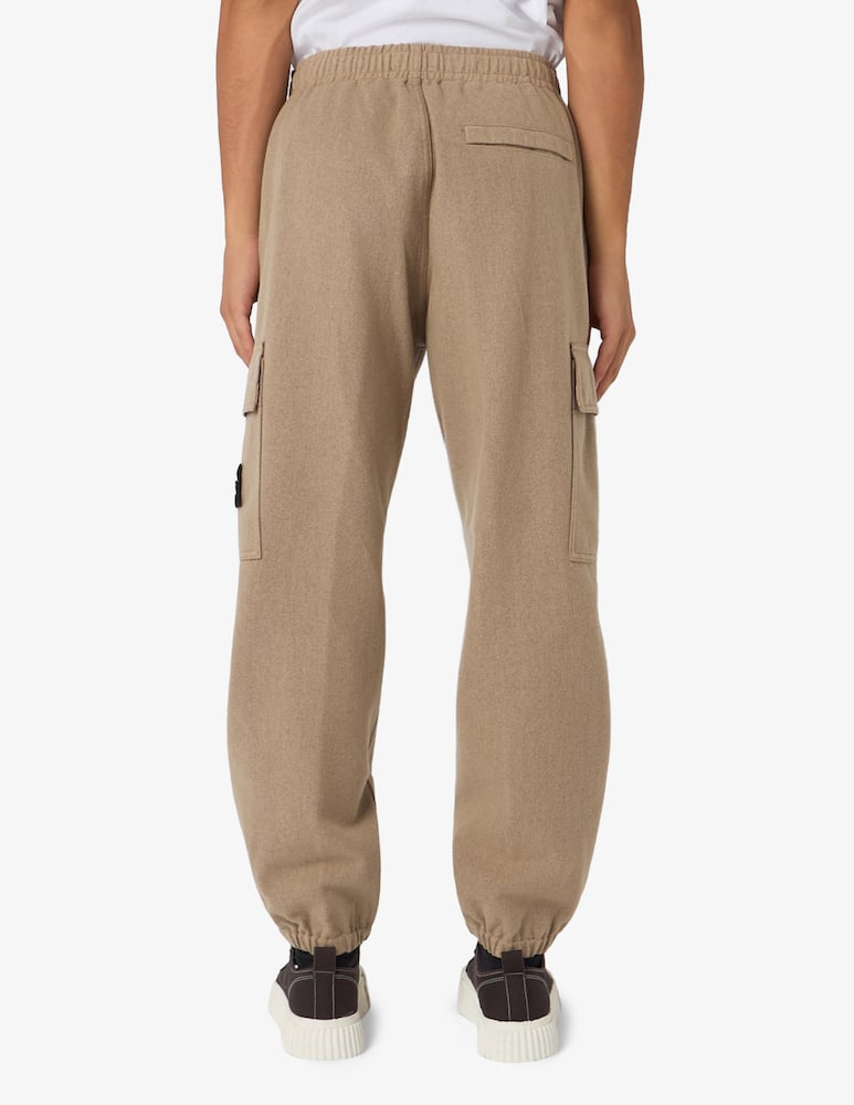 rinascente Stone Island Pantaloni cargo in flanella di lana