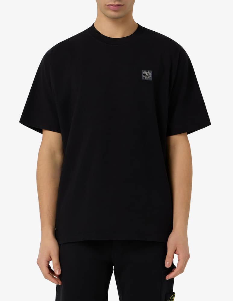 rinascente Stone Island T-shirt slavata in cotone organico