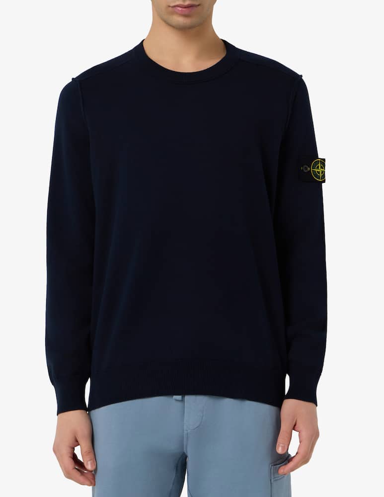 Stone Island Maglia girocollo in cotone organico - immagine 1 Stone Island Maglia girocollo in cotone organico - immagine 1