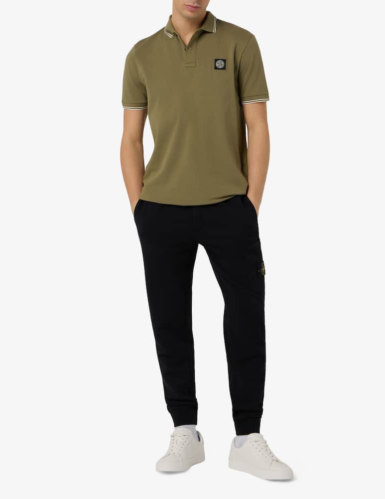 Stone Island Polo shirt with contrast collar - picture 2 Stone Island Polo shirt with contrast collar - picture 2