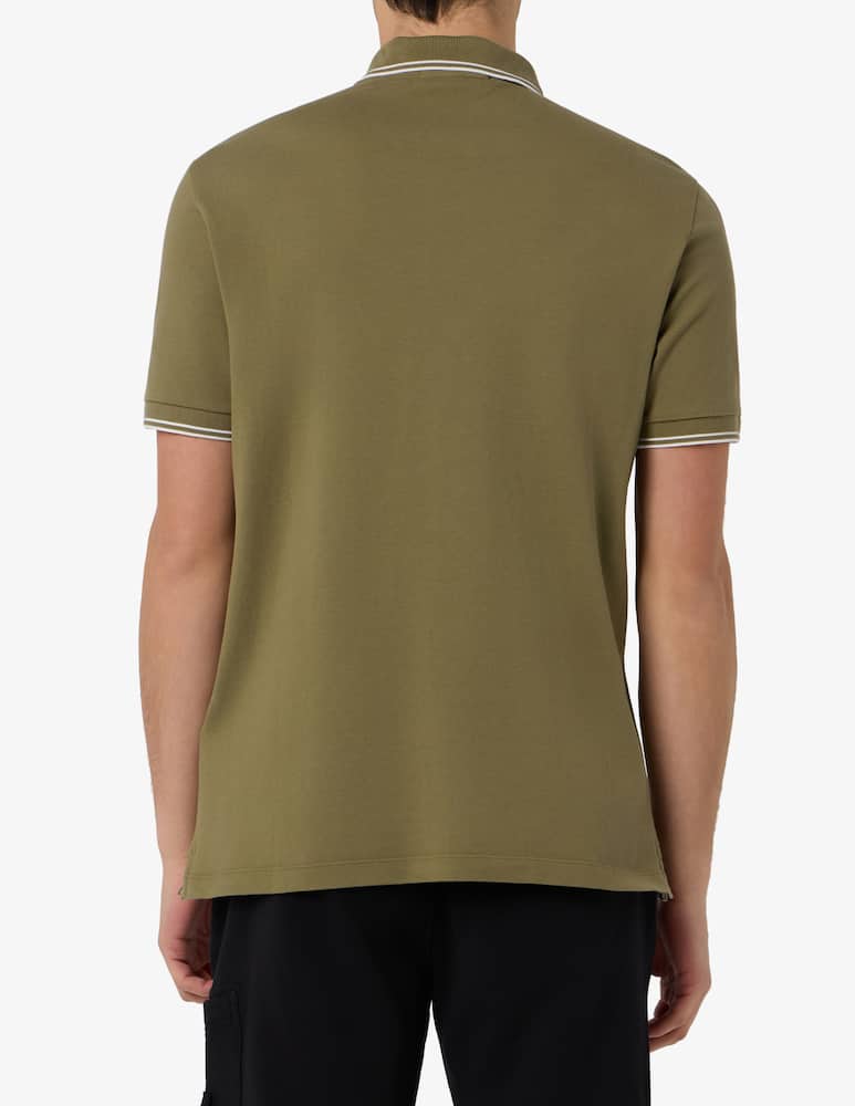 Stone Island Polo shirt with contrast collar - picture 3 Stone Island Polo shirt with contrast collar - picture 3