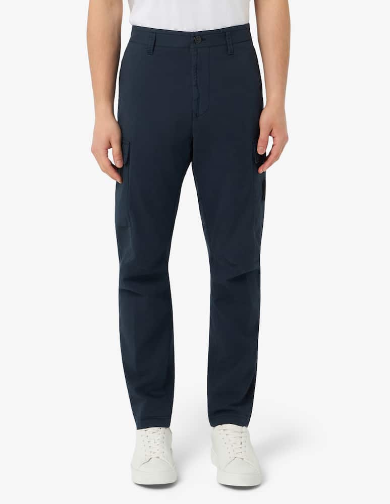 Stone Island Pantaloni cargo slim fit in twill di cotone - immagine 1 Stone Island Pantaloni cargo slim fit in twill di cotone - immagine 1