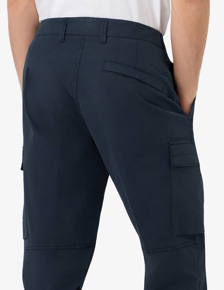 Stone Island Pantaloni cargo slim fit in twill di cotone - immagine 3 Stone Island Pantaloni cargo slim fit in twill di cotone - immagine 3
