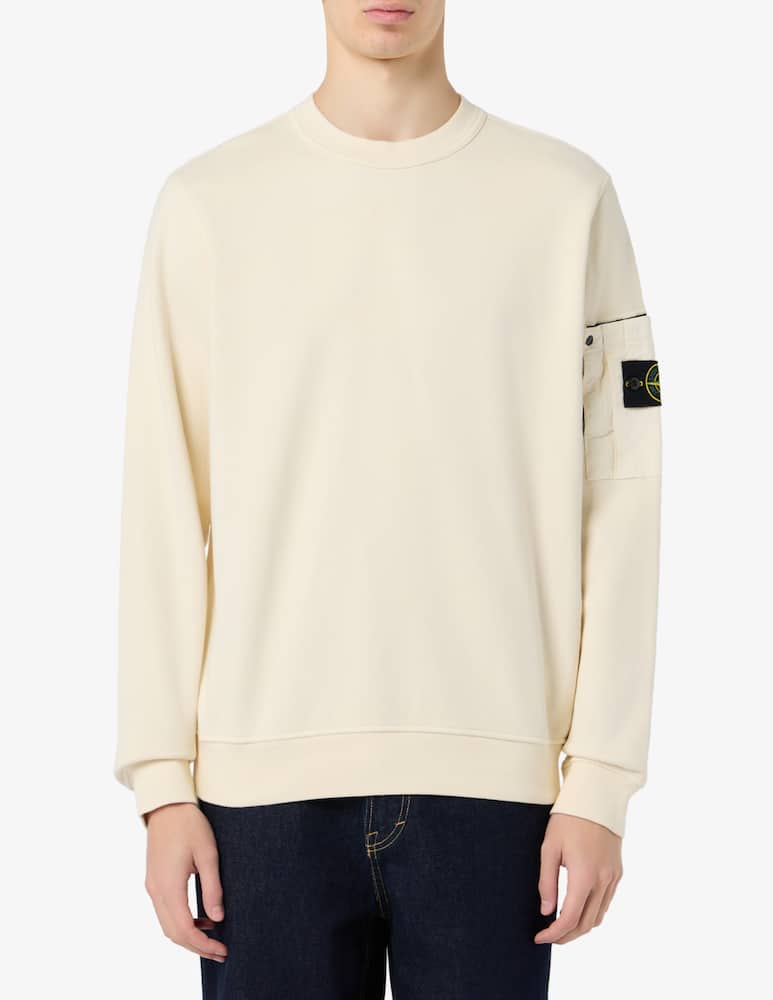 rinascente Stone Island Sweatshirt cotton fleece side pocket