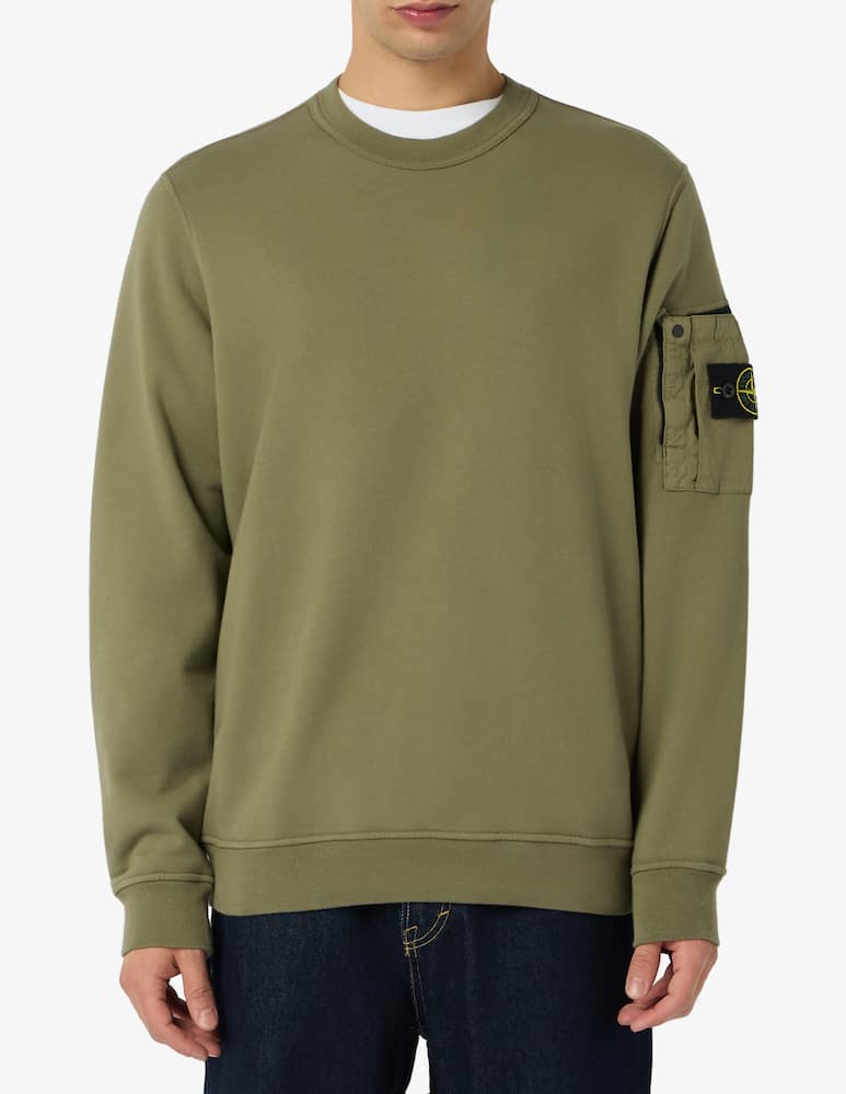 rinascente Stone Island Felpa in cotone con tasca laterale