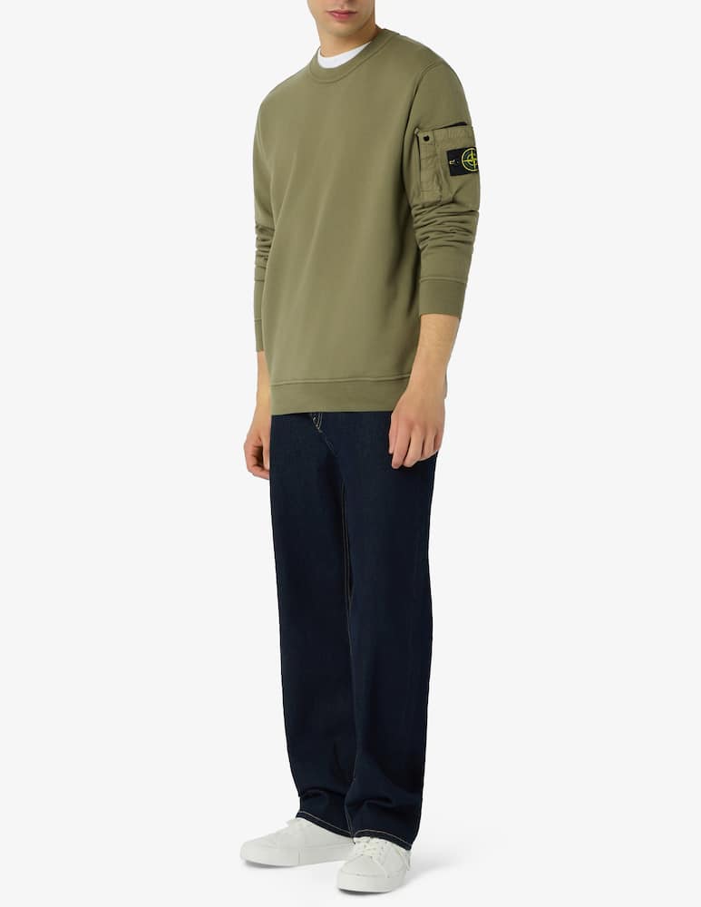 rinascente Stone Island Felpa in cotone con tasca laterale