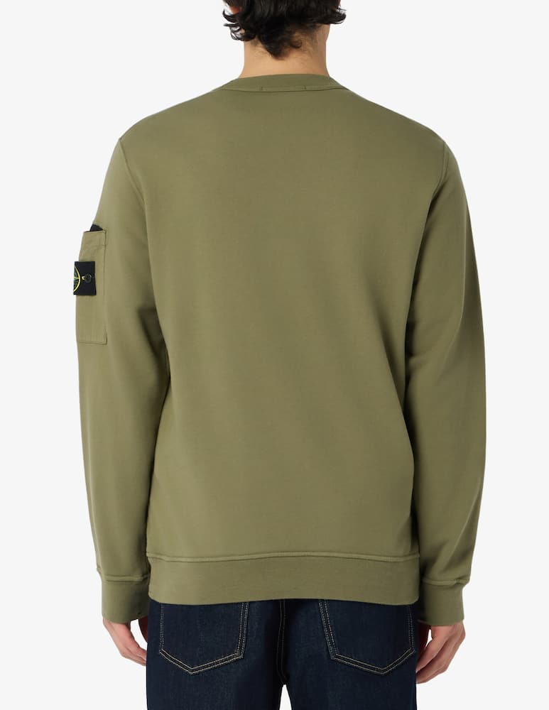 rinascente Stone Island Felpa in cotone con tasca laterale