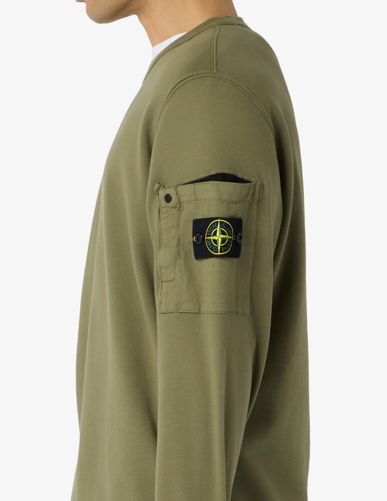 Stone Island Fleece sweatshirt with sleeve pocket - picture 4