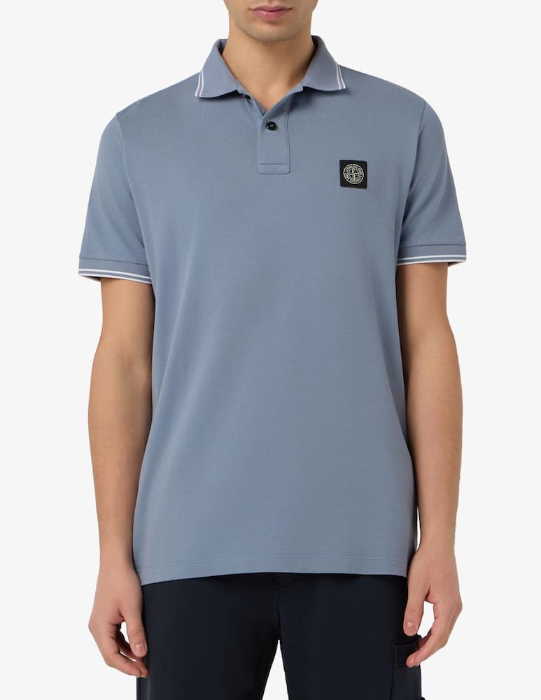 rinascente Stone Island Polo con colletto a contrasti