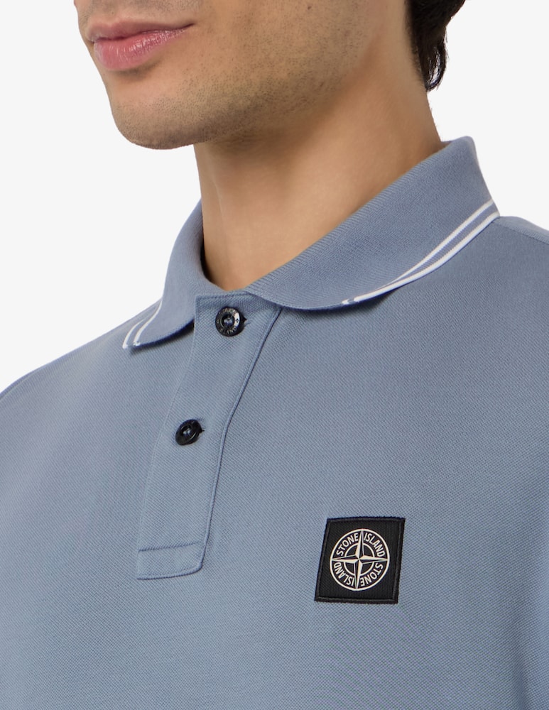rinascente Stone Island Polo con colletto a contrasti