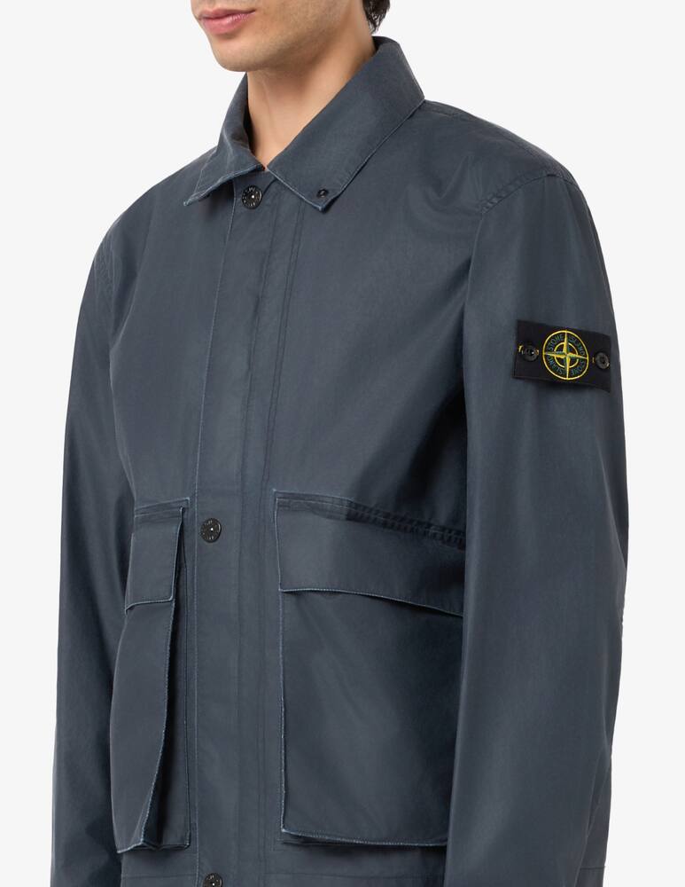 rinascente Stone Island Giacca cerata con tasche frontali