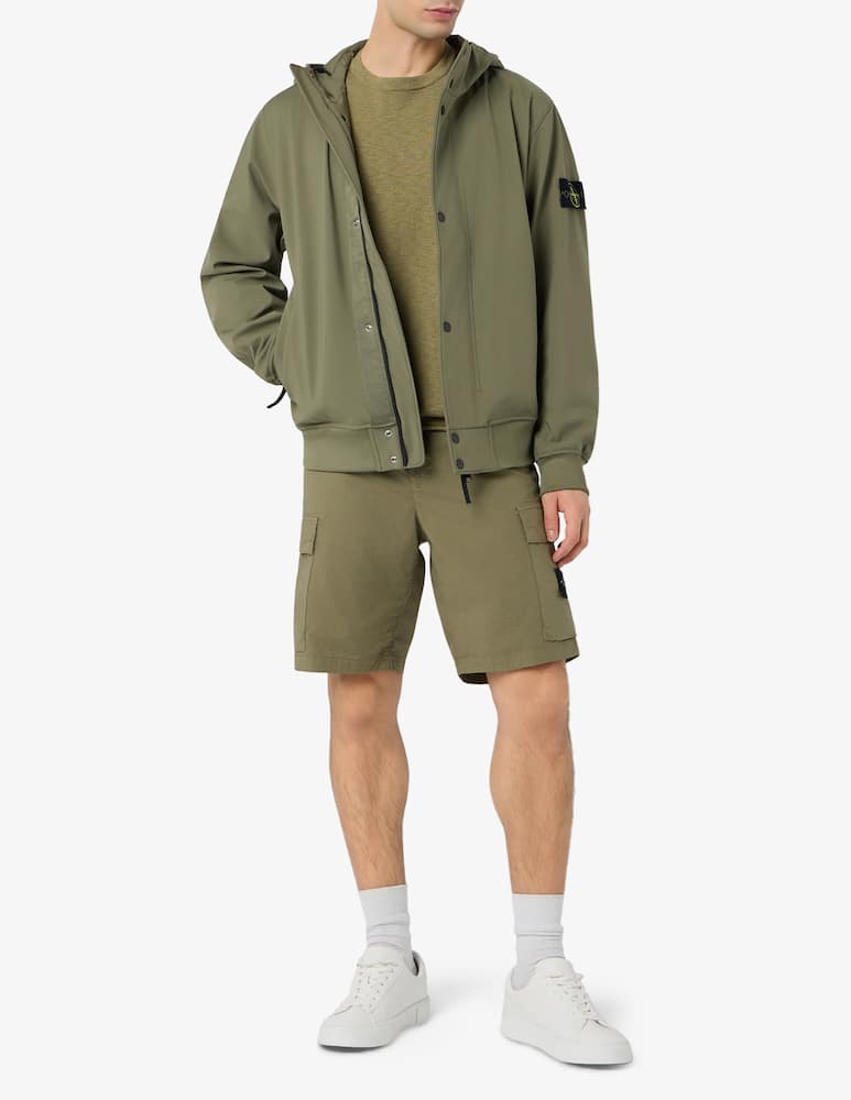 rinascente Stone Island Short hooded soft shell parka