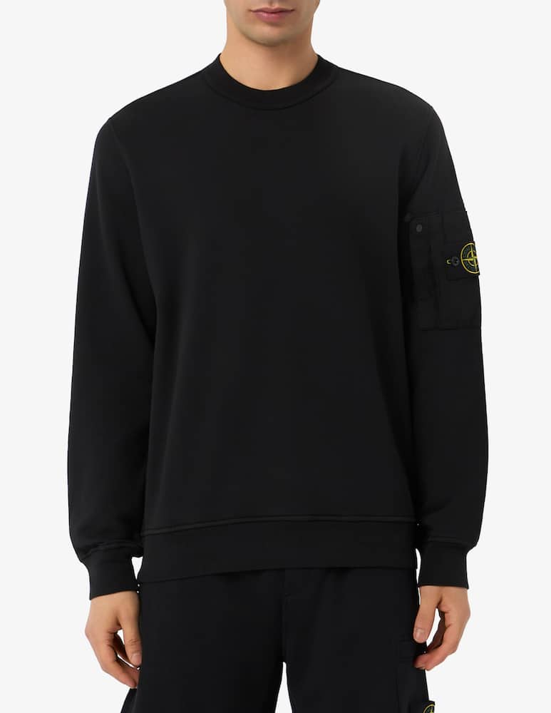 rinascente Stone Island Felpa in cotone con tasca laterale