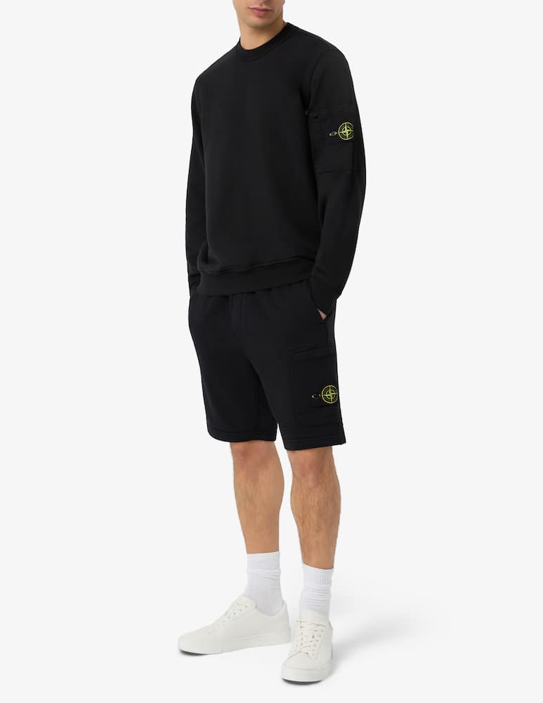 rinascente Stone Island Felpa in cotone con tasca laterale