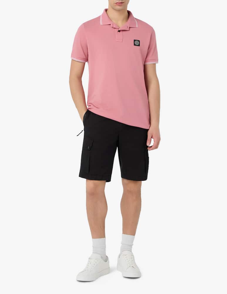 Stone Island Polo shirt with contrast collar - picture 2 Stone Island Polo shirt with contrast collar - picture 2