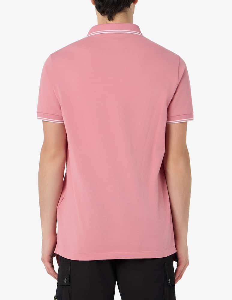 Stone Island Polo shirt with contrast collar - picture 3 Stone Island Polo shirt with contrast collar - picture 3