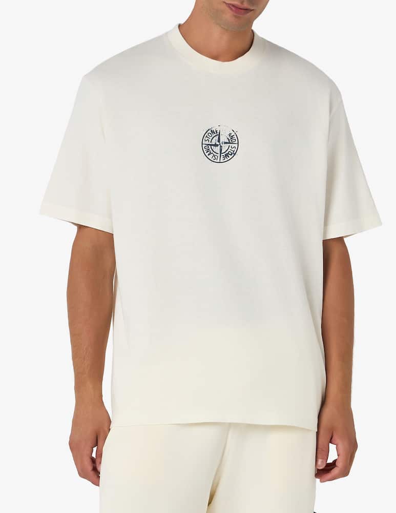 rinascente Stone Island Organic cotton print t-shirt