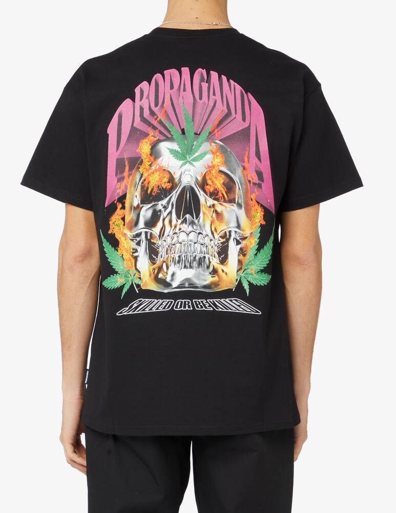 rinascente Propaganda Maglietta teschio foglia 