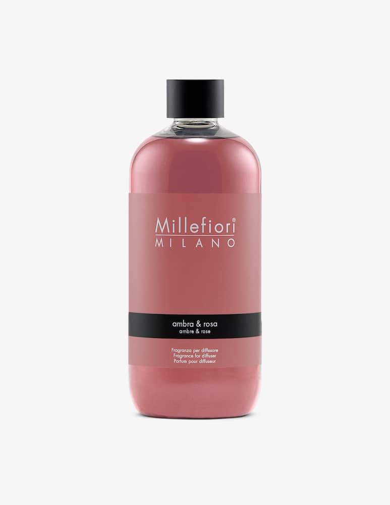 Millefiori Milano Fragranza Per Diffusore 500Ml Ambra & Rosa - immagine 1 Millefiori Milano Fragranza Per Diffusore 500Ml Ambra & Rosa - immagine 1