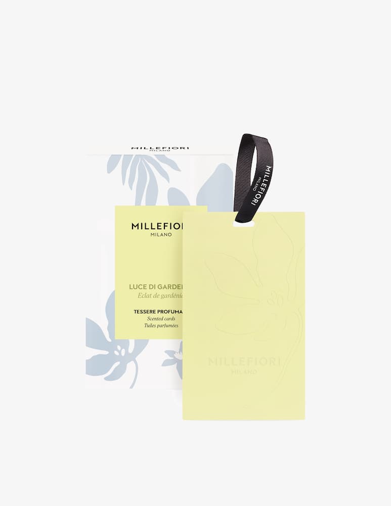 Millefiori Milano Scented Cards 3 Pieces Luce Di Gardenia - picture 1 Millefiori Milano Scented Cards 3 Pieces Luce Di Gardenia - picture 1