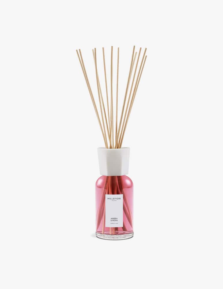 Millefiori Milano Reed diffuser 500ml Ambra & Rosa - picture 1 Millefiori Milano Reed diffuser 500ml Ambra & Rosa - picture 1