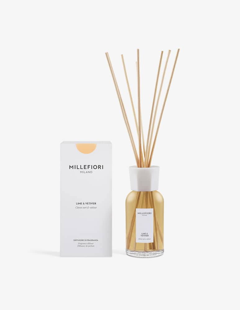 Millefiori Milano Diffusore a bastoncini 250ml Lime &Vetiver - immagine 2 Millefiori Milano Diffusore a bastoncini 250ml Lime &Vetiver - immagine 2