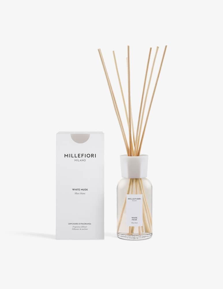 Millefiori Milano Reed diffuser 250ml White Musk - picture 2 Millefiori Milano Reed diffuser 250ml White Musk - picture 2