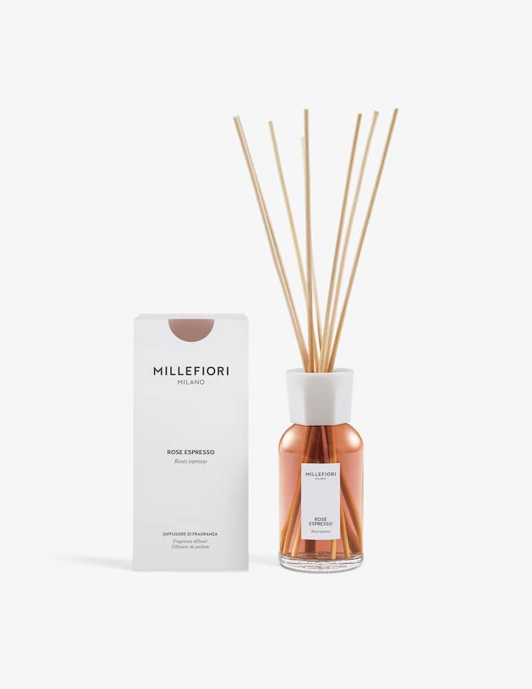 Millefiori Milano Diffusore a bastoncini 250ml Rose Espresso - immagine 2 Millefiori Milano Diffusore a bastoncini 250ml Rose Espresso - immagine 2
