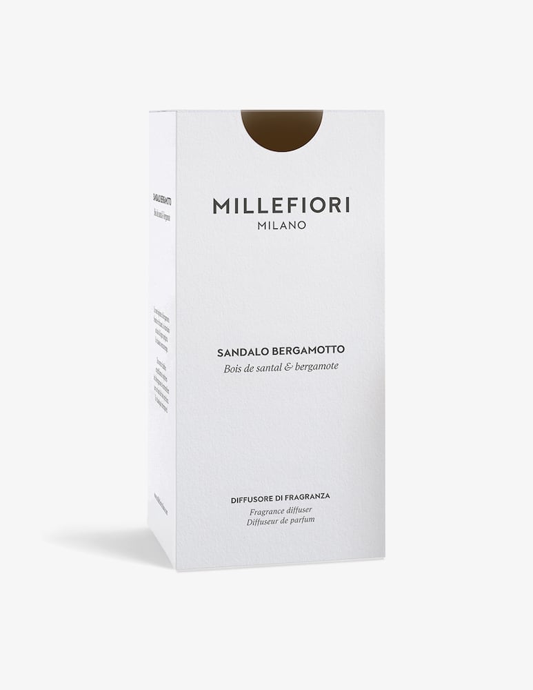 Millefiori Milano Diffusore a bastoncini 250 ml Sandalo Bergamotto - immagine 3 Millefiori Milano Diffusore a bastoncini 250 ml Sandalo Bergamotto - immagine 3