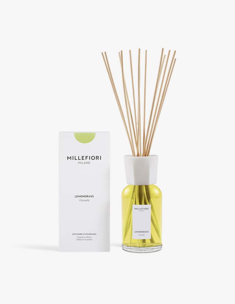 Millefiori Milano Diffusore a bastoncini 500 ml Lemongrass - immagine 2 Millefiori Milano Diffusore a bastoncini 500 ml Lemongrass - immagine 2