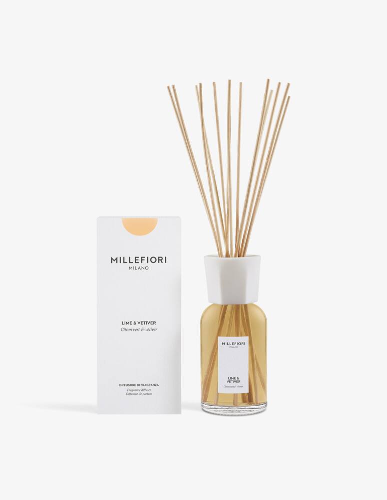 Millefiori Milano Diffusore a bastoncini 500ml Lime &Vetiver - immagine 2 Millefiori Milano Diffusore a bastoncini 500ml Lime &Vetiver - immagine 2
