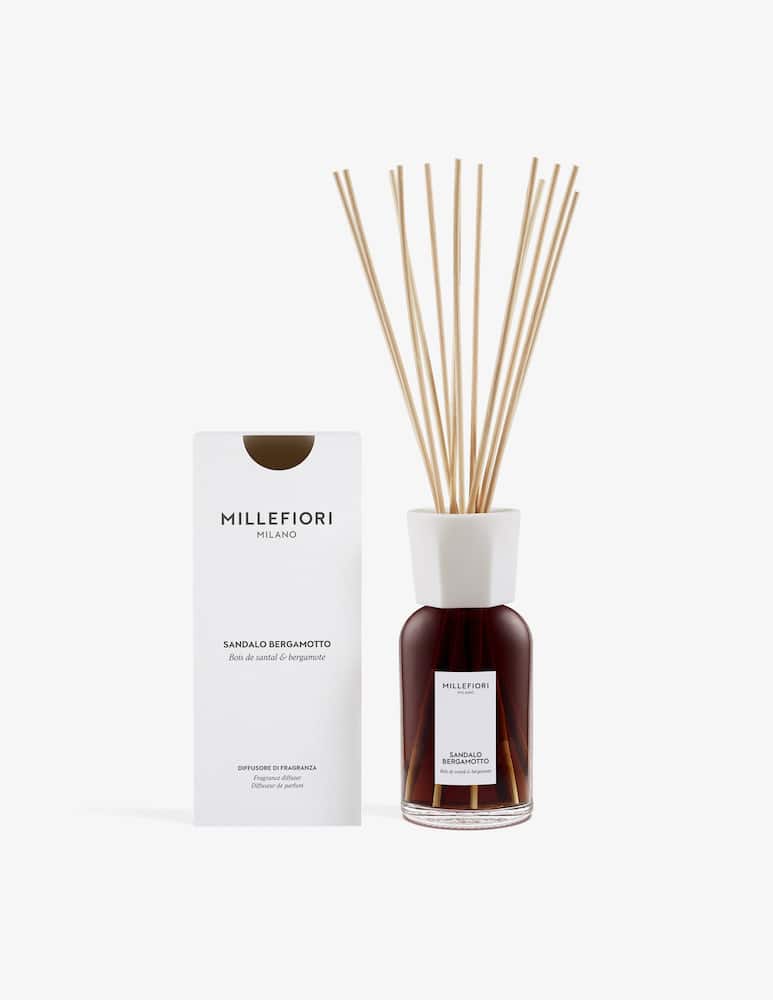 Millefiori Milano Diffusore a bastoncini 500 ml Sandalo Bergamotto - immagine 2 Millefiori Milano Diffusore a bastoncini 500 ml Sandalo Bergamotto - immagine 2