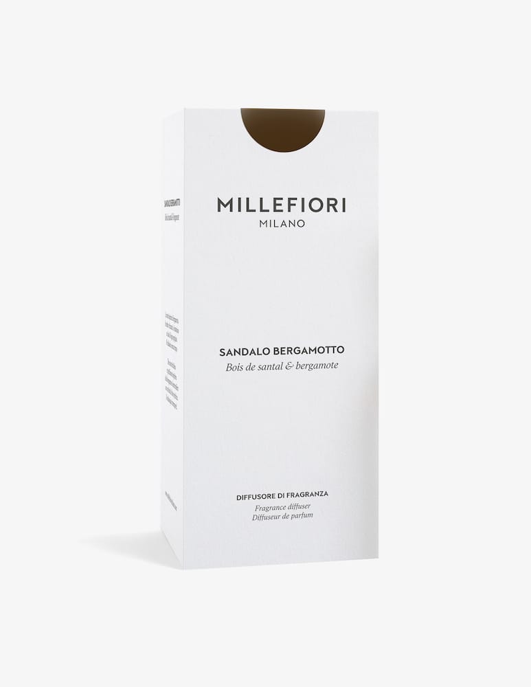 Millefiori Milano Diffusore a bastoncini 500 ml Sandalo Bergamotto - immagine 3 Millefiori Milano Diffusore a bastoncini 500 ml Sandalo Bergamotto - immagine 3