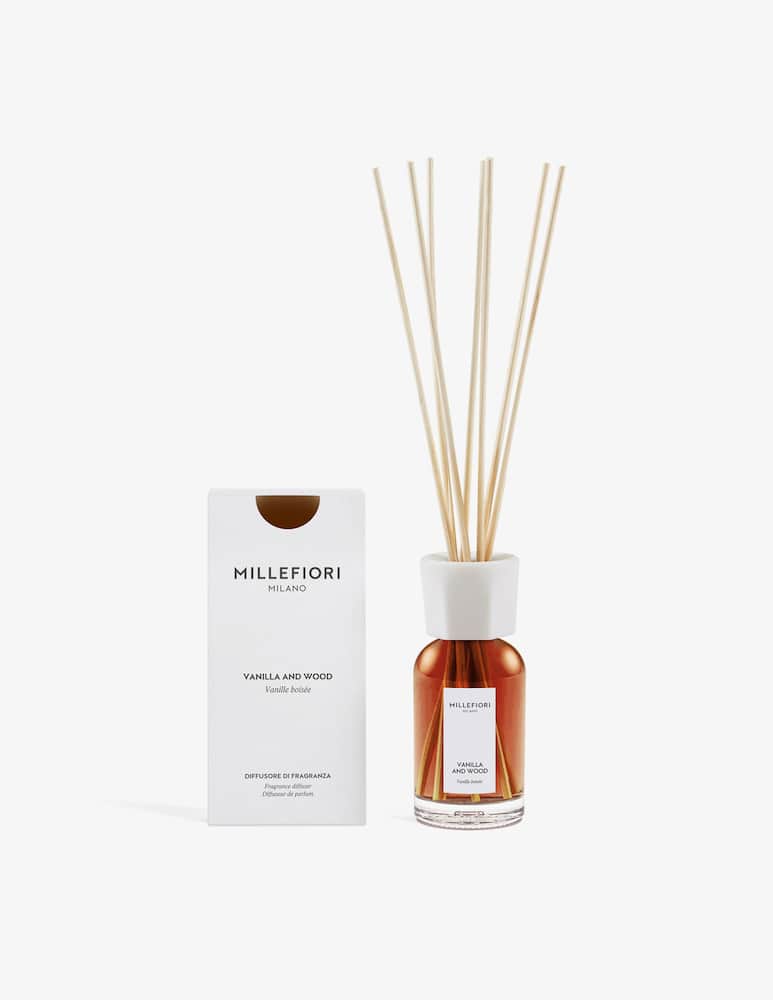 Millefiori Milano Reed diffuser 100ml Vanilla and Wood - picture 2 Millefiori Milano Reed diffuser 100ml Vanilla and Wood - picture 2