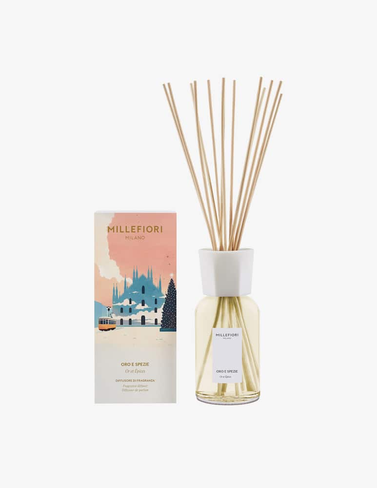 Millefiori Milano Diffusore Natale Oro e Spezie 250ml - immagine 1 Millefiori Milano Diffusore Natale Oro e Spezie 250ml - immagine 1
