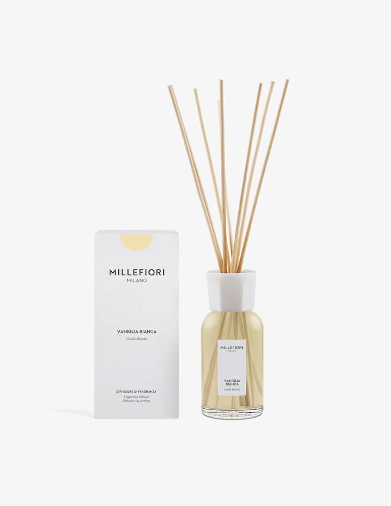 Millefiori Milano Diffusore a bastoncini Vaniglia Bianca 250ml - immagine 3 Millefiori Milano Diffusore a bastoncini Vaniglia Bianca 250ml - immagine 3