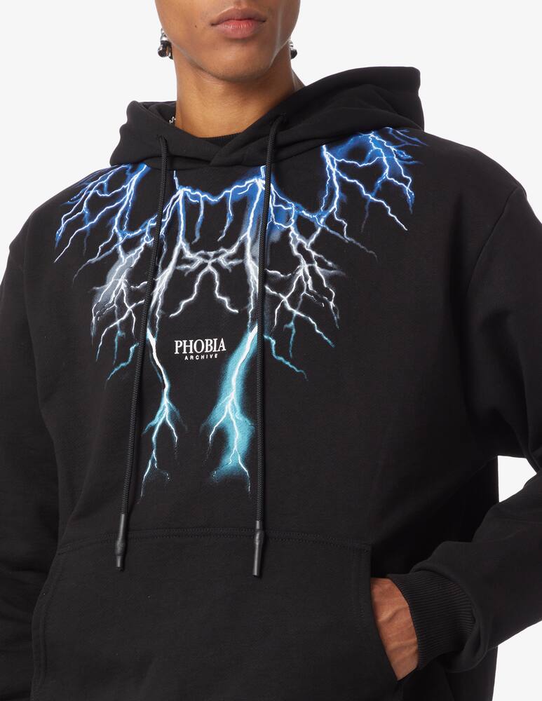 rinascente Phobia Felpa con cappuccio lightning 