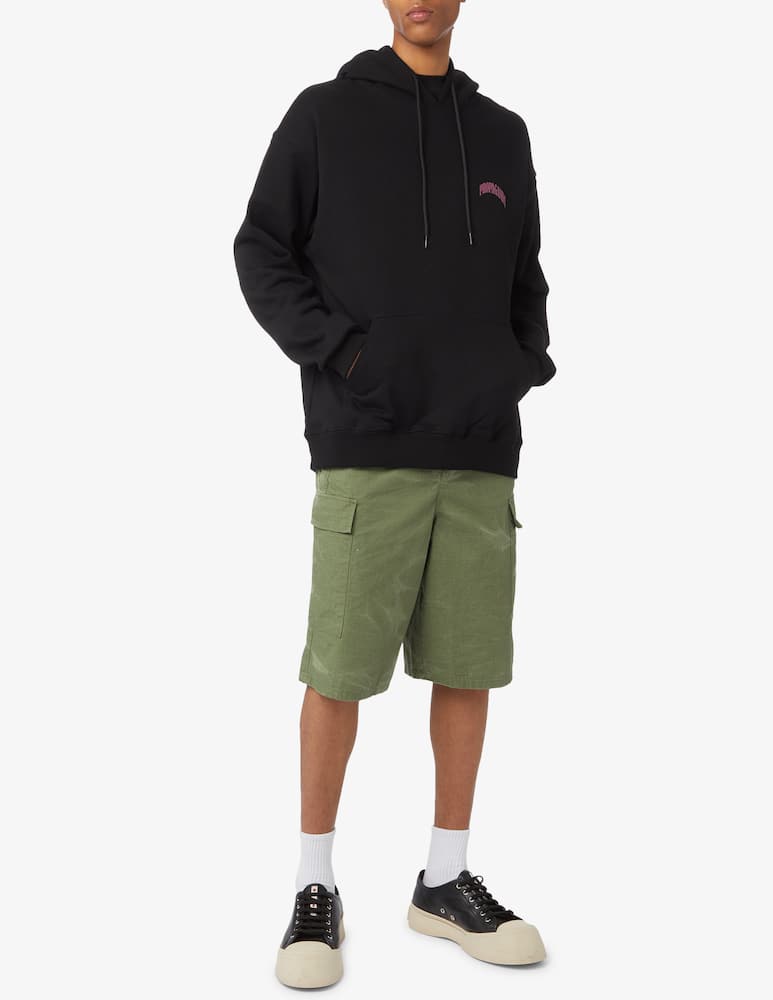 rinascente Propaganda Felpa con cappuccio teschio foglia 