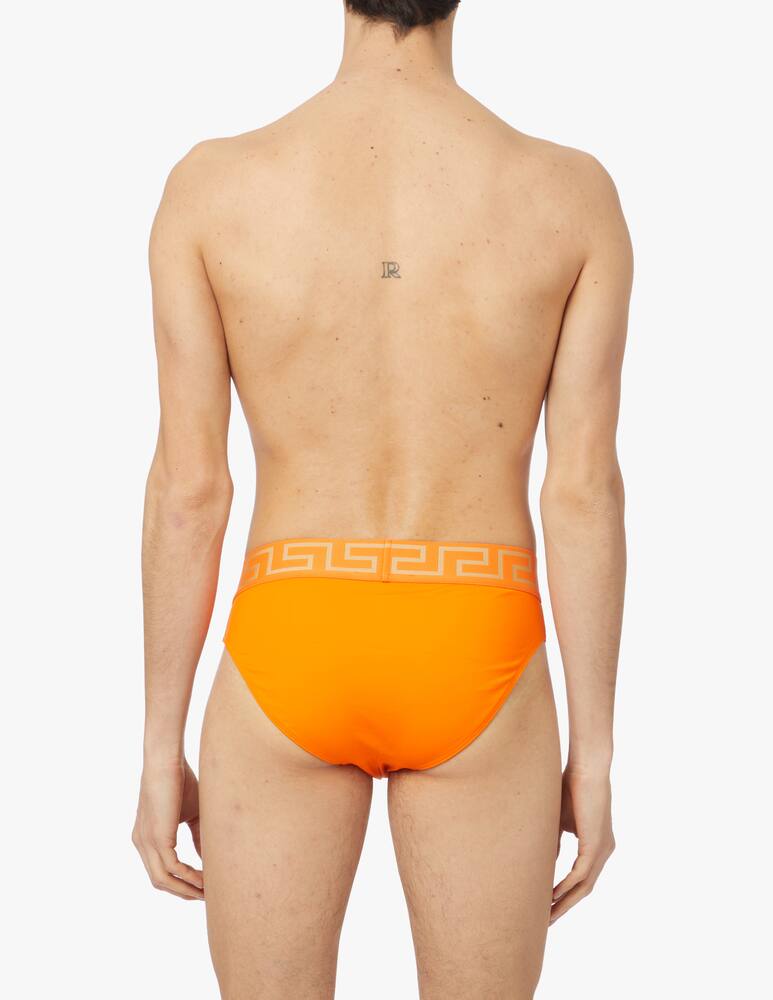 rinascente Versace Costume slip greca - arancione