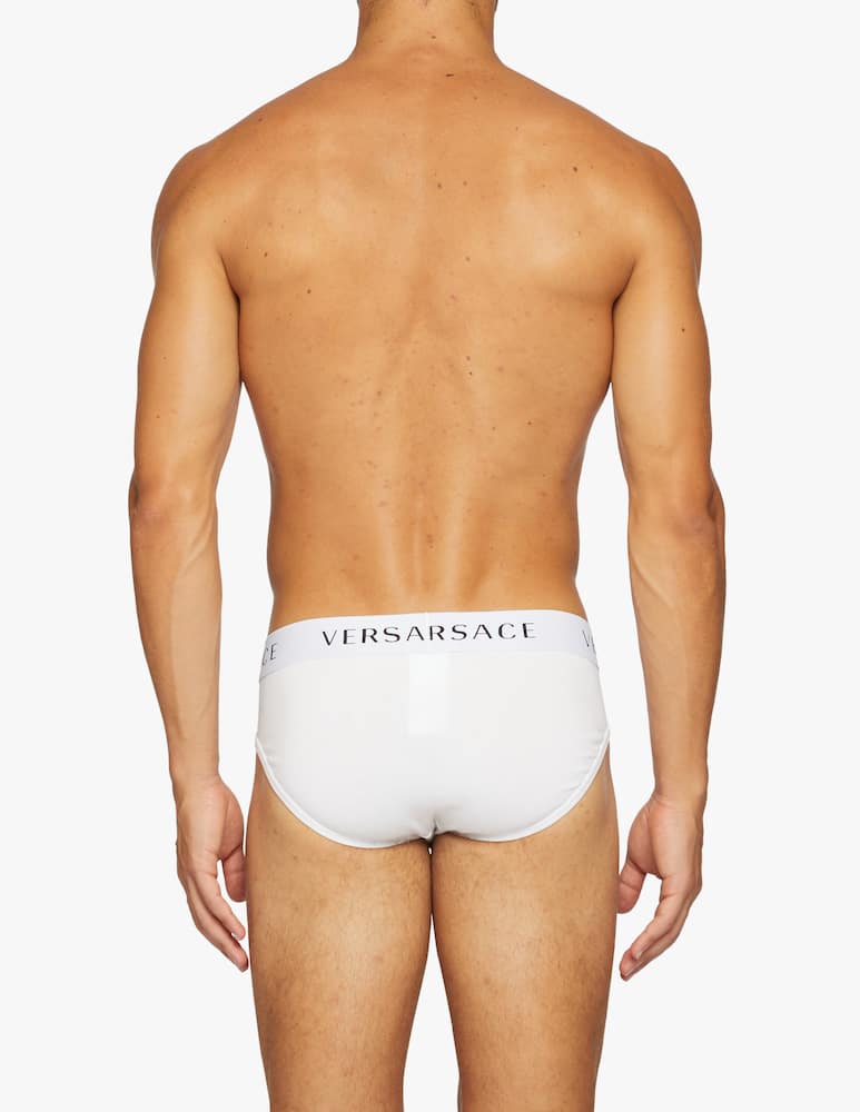 rinascente Versace 2Pack Slip Logo - bianco