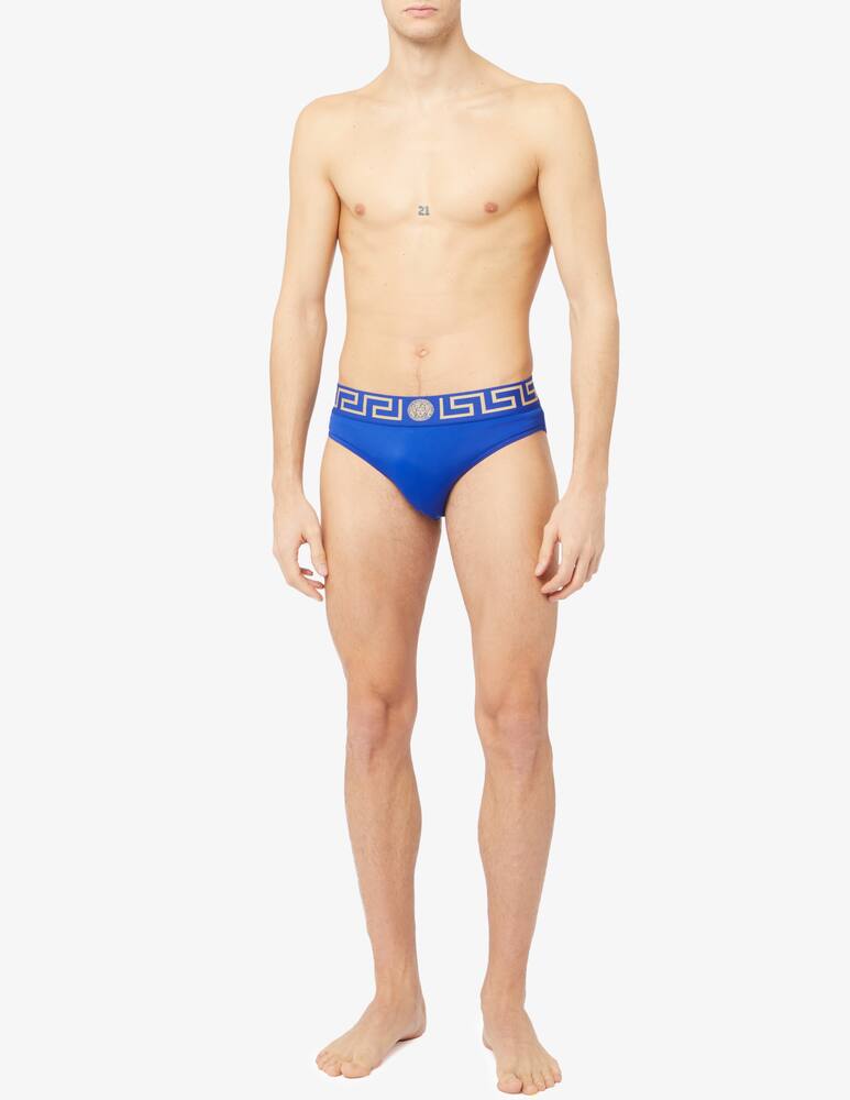 Versace Greca swim brief - blue - picture 2 Versace Greca swim brief - blue - picture 2