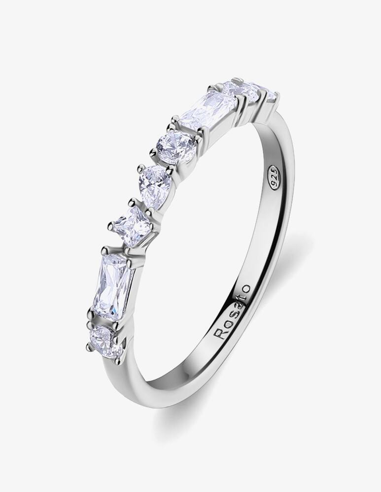 rinascente Rosato Anello Gemma cubic zirconia bianchi