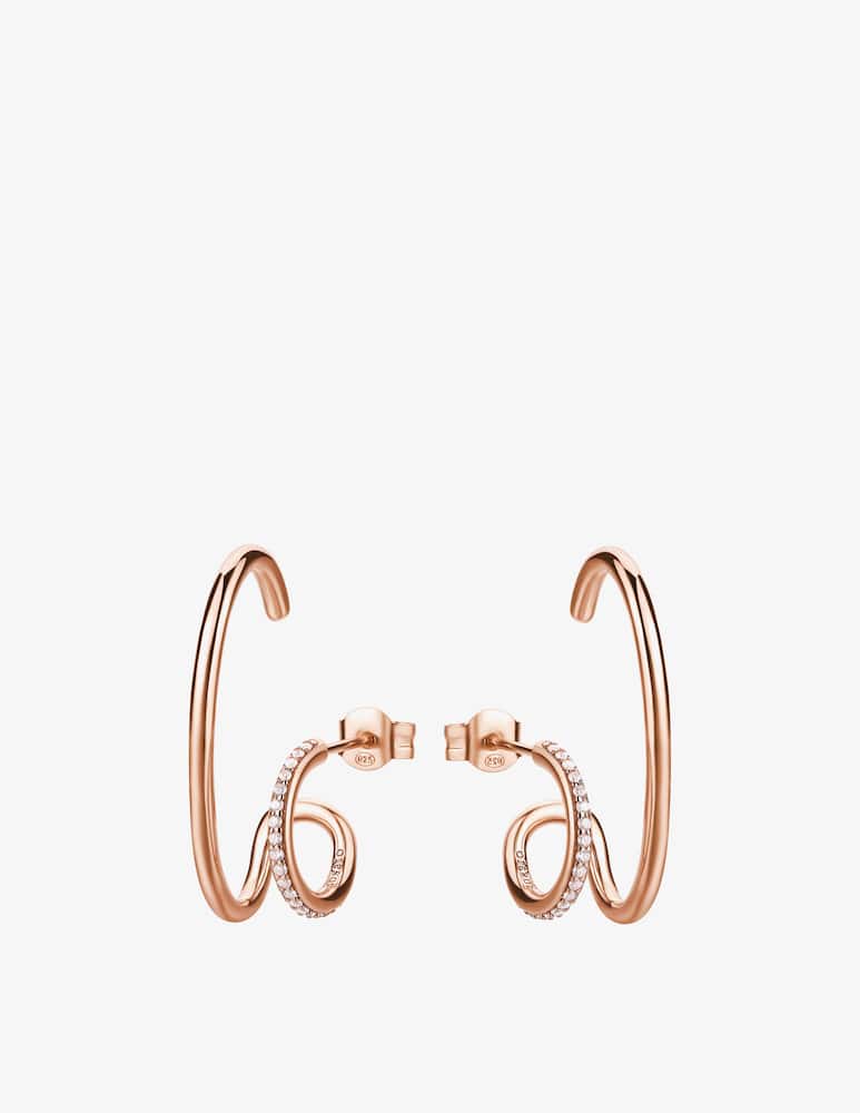 rinascente Rosato Bianca silver earrings